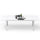 Yeah Depot - Patio Dining Expandable Table, Metal Aluminum Outdoor Table for 6-8 Person Rectangular Table for Porch Lawn Garden Bistro(Ivory White)