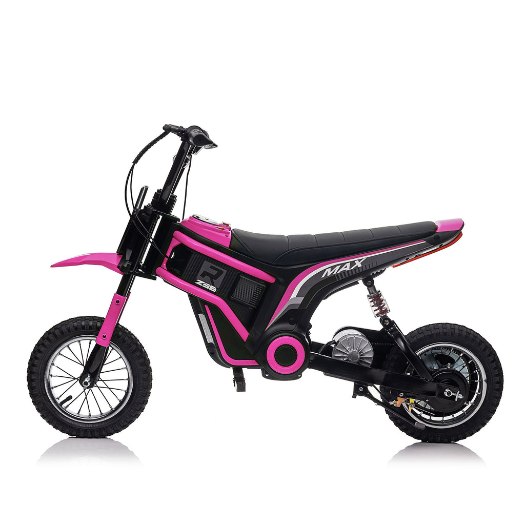 Yeah Depot - 24V14ah Kids Ride On 24V Electric Toy Motocross Motorcycle Dirt Bike-XXL large,Speeds up to 14.29MPH,Dual Suspension, Hand-Operated Dual Brakes, Twist Grip Throttle, Authentic Motocross Bike Geometry