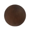 Yeah Depot - 16'' Ribbed Brown Concrete Outdoor Side Table with Hourglass Design â€“ Weather-Resistant Accent for Patio, Garden, or Balcony