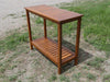 Yeah Depot - Wooden Workstation for Garden Balcony Garage, Acacia Console Potting Table Light Brown
