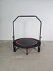 Yeah Depot - 48'' Foldable Mini Trampoline Max Load 300lbs, Fitness Rebounder with Adjustable Foam Handle, Exercise Trampoline for Adults Indoor/Garden Workout