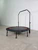 Yeah Depot - 48'' Foldable Mini Trampoline Max Load 300lbs, Fitness Rebounder with Adjustable Foam Handle, Exercise Trampoline for Adults Indoor/Garden Workout