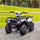 Yeah Depot - Aosom 12V Ride on ATV for Kids, Kids Electric 4 Wheeler with Headlight, Music, MP3, Treaded Tires, Battery Powered Kids Quad for Toddler, White