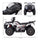 Yeah Depot - Aosom 12V Ride on ATV for Kids, Kids Electric 4 Wheeler with Headlight, Music, MP3, Treaded Tires, Battery Powered Kids Quad for Toddler, White