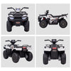 Yeah Depot - Aosom 12V Ride on ATV for Kids, Kids Electric 4 Wheeler with Headlight, Music, MP3, Treaded Tires, Battery Powered Kids Quad for Toddler, White