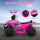 Yeah Depot - Qaba Kids ATV Quad, 6V Ride On Toy with 1.6MPH Max Speed, Rechargeable Battery, 4 Wheeler Battery Powered with Lights, Forward & Reverse for Toddlers, Pink
