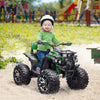 Yeah Depot - Aosom 12V Kids 4 Wheeler, Ride on ATV for Kids with Music, Realistic Headlights & Wide Wheels, Toddler Quad for Boys and Girls, Green