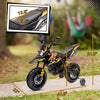 Yeah Depot - Qaba 12V Kids Motorcycle, Aprilia Licenced Electric Motorcycle for Kids with Training Wheels, Spring Suspension, LED Light, USB, Music, Battery Powered Electric Dirt Bike for Boys Girls, Yellow