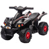 Yeah Depot - Qaba Kids ATV, 6V 4 Wheeler Kids Quad Car, Battery Powered Electric Ride on Toy with Music for Boys & Girls Ages 2-6 Years, Black
