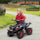 Yeah Depot - Qaba Kids ATV, 6V 4 Wheeler Kids Quad Car, Battery Powered Electric Ride on Toy with Music for Boys & Girls Ages 2-6 Years, Black