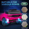 Yeah Depot - Qaba Land Rover Discovery Sport Licensed 12V Kids Ride on Car, Battery Powered Kids Electric Car with Remote Control, Soft Start, LED Lights, Music Horn, 3 Speeds, Pink