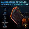 Yeah Depot - Qaba Lamborghini Revuelto Licensed 12V Kids Electric Car, Battery Powered Ride on Car with Hydraulic Doors, Remote Control, Transport Wheels, Spring Suspension, Music, Lights, 3 Speeds, Orange