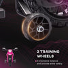 Yeah Depot - Qaba Kids Motorcycle, 6V Battery Powered Dirt Bike with Training Wheels, Horn & Start Sound, Electric Motorcycle for Kids 3-8 Years, Pink