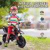 Yeah Depot - Qaba 12V Kids Motorcycle, Aprilia Licenced Electric Motorcycle for Kids with Training Wheels, Spring Suspension, LED Light, USB, Music, Battery Powered Electric Dirt Bike for Boys Girls, Red