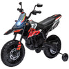 Yeah Depot - Qaba 12V Kids Motorcycle, Aprilia Licenced Electric Motorcycle for Kids with Training Wheels, Spring Suspension, LED Light, USB, Music, Battery Powered Electric Dirt Bike for Boys Girls, Red