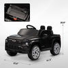 Yeah Depot - Qaba 12V Kids Electric Car, Chevrolet Silverado EV RST Licensed Ride on Car with Parent Remote Control, Spring Suspension, Soft Start, Training Wheels, LED Lights, Music, MP3, 3 Speed, Black