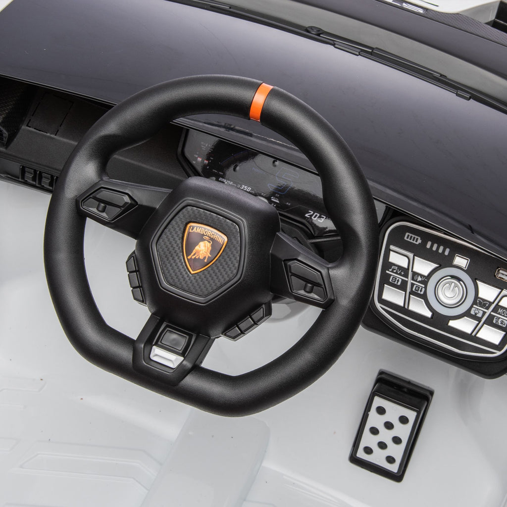 Yeah Depot - Lamborghini Huracan Sto 24V Kids Electric Ride-On Drift Car: Speeds 1.86-5.59 MPH, Ages 3-8, Foam Front Wheels, 360Â° Spin, LED Lights, Dynamic Music, Early Learning, USB Port, Drift Feature