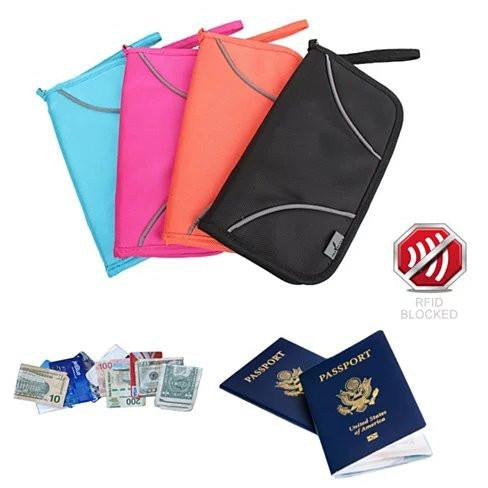 VistaShops - SAFE JOURNEY RFID BLOCKER Passport and Credit Card Protector Wallet