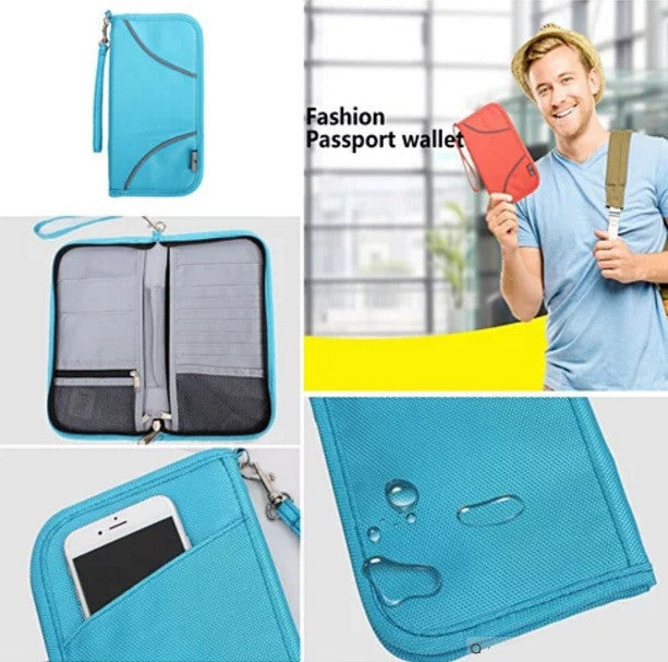 VistaShops - SAFE JOURNEY RFID BLOCKER Passport and Credit Card Protector Wallet