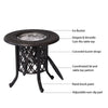 Yeah Depot - Hand Brushed Patina/Bronze Cast Aluminum, Food Grade 304 Stainless Steel Ice Bucket/Pail Table Set