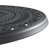 Yeah Depot - Ã˜39.37-inch Cast Aluminum Patio Dining Table With Black Frame and Umbrella Hole