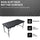 Yeah Depot - 4ft Rattan Folding Table for Indoor&Outdoor, Portable Foldable Table Rattan Plaited Black