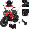 Yeah Depot - Electric Motorcycle for Kids, kids ride on motorcycle, 12V Electric Dirt Bike with Training Wheels, Hand Racing Foot Brake,PU seat, Ride on Motorcycle for 3~6 years Boys Girls gift