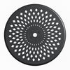 Yeah Depot - Ã˜30.71-inch Cast Aluminum Patio Dining Table With Black Frame and Umbrella Hole