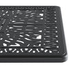 Yeah Depot - L58.27*W34.65-inch Cast Aluminum Patio Dining Table With Black Frame and Umbrella Hole