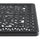 Yeah Depot - L58.27*W34.65-inch Cast Aluminum Patio Dining Table With Black Frame and Umbrella Hole