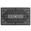 Yeah Depot - L58.27*W34.65-inch Cast Aluminum Patio Dining Table With Black Frame and Umbrella Hole