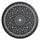Yeah Depot - Ã˜35.43-inch Cast Aluminum Patio Dining Table With Black Frame and Umbrella Hole