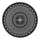 Yeah Depot - Ã˜47.24-inch Cast Aluminum Patio Dining Table With Black Frame and Umbrella Hole