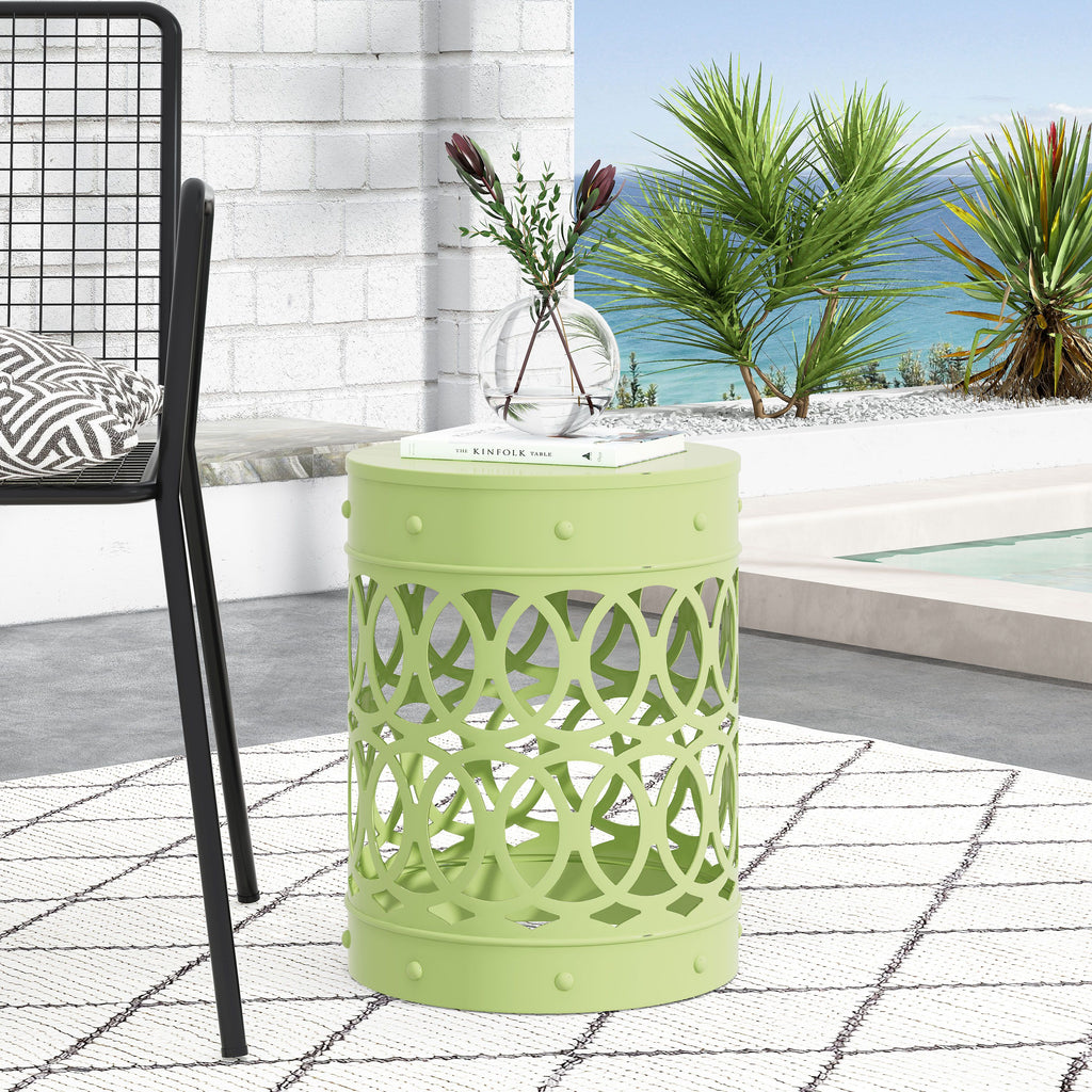 Yeah Depot - Outdoor Metal end Table -Large