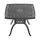 Yeah Depot - L32.28/35.43*W32.28/35.43-inch Cast Aluminum Patio Dining Table with Black Frame and Umbrella Hole