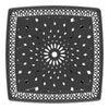 Yeah Depot - L32.28/35.43*W32.28/35.43-inch Cast Aluminum Patio Dining Table with Black Frame and Umbrella Hole