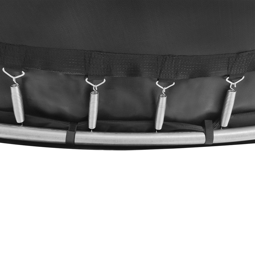 Yeah Depot - YC 12FT Recreational Trampolines with Enclosure for Kids and Adults with Patented Fiberglass Poles - Pumpkin Blue