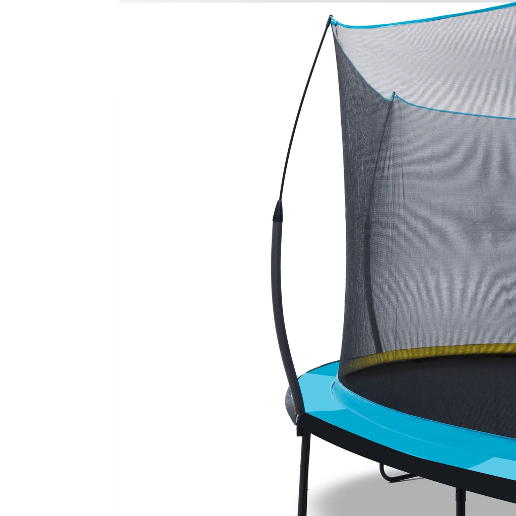 Yeah Depot - YC 12FT Recreational Trampolines with Enclosure for Kids and Adults with Patented Fiberglass Poles - Pumpkin Blue