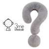 Smilegive - 3me Lifestyle Portable Question Mark Pillow Memory Foam Travel Neck Pillows Ergonomic Neck Support Cushion For Sleeping Rest On Airplane Car Train And At Office And Home Use