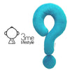 Smilegive - 3me Lifestyle Portable Question Mark Pillow Memory Foam Travel Neck Pillows Ergonomic Neck Support Cushion For Sleeping Rest On Airplane Car Train And At Office And Home Use
