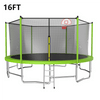 Yeah Depot - 16FT Big Trampoline Green