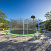 Yeah Depot - 14FT Trampoline with Slide and Swings, ASTM Approved Large Recreational Trampoline with Basketball Hoop and Ladder,Outdoor Backyard Trampoline with Net, Capacity for Kids and Adults