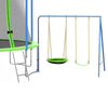 Yeah Depot - 14FT Trampoline with Slide and Swings, ASTM Approved Large Recreational Trampoline with Basketball Hoop and Ladder,Outdoor Backyard Trampoline with Net, Capacity for Kids and Adults