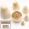 Aevvv - Blank Nesting Dolls Set 6 pcs Unpainted Russian Nesting Dolls Unfinished Doll Russian Matryoshka Dolls to Paint Blank Doll DIY Nesting Dolls