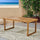 Yeah Depot - Outdoor 69'' Acacia Wood Dining Table, Sandblast Natural Finish