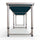 Yeah Depot - Outsunny 8ft Portable Beer Pong Table with Adjustable Legs, Folding Camping Table, Aluminum Picnic Table, for Party, Travel, BBQ, Beach, Blue and White