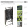 Yeah Depot - Outsunny 6 Piece Patio Dining Set for 4 with Umbrella, Outdoor Table and Chairs with 4 Folding Dining Chairs & Round Glass Table for Garden, Backyard and Poolside, Black