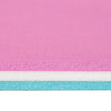 Yeah Depot - Soozier 12' x 5' Lily Pad Floating Mat with Cup Holder Table, 3-Layer Portable Roll-Up Water Mat Float Dock for 2-3 People, on Lake, River, Beach, Swimming Pool, Pink