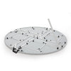 Yeah Depot - Round Plastic Folding Table with Carrying Handle, 66'' Heavy Duty Foldable Round Table Indoor Outdoor, 5 Legs Portable Dining Round Table for Parties, Banquets and Events, White