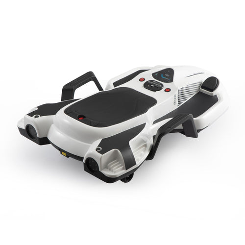 Yeah Depot - Electric Kids Racing Car with Music and Lights, White